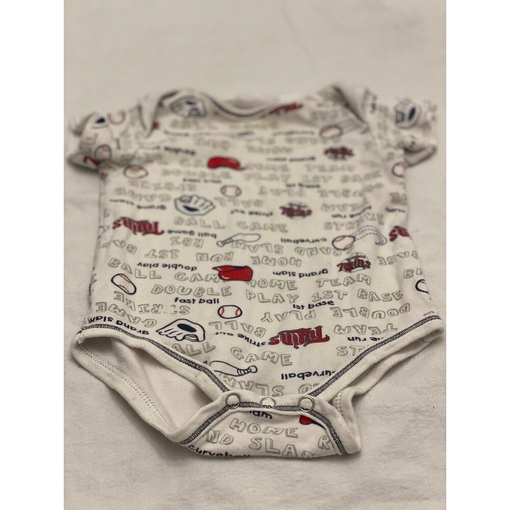 MLB Minnesota Twins Baseball Baby Onesie Sz 6/9 Months Team Fan Apparel/Clothing